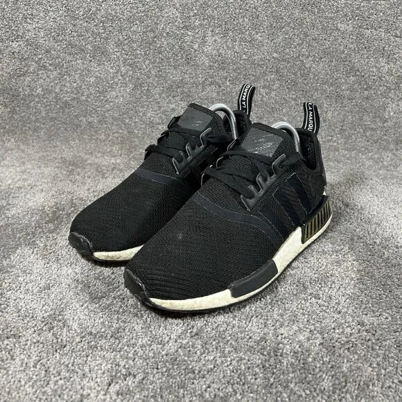 Adidas NMD_R1 EE5172 Athletic Running Shoes Sneakers Black White Women’s Sz 8.5
