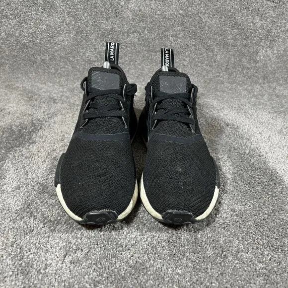 Adidas NMD_R1 EE5172 Athletic Running Shoes Sneakers Black White Women’s Sz 8.5