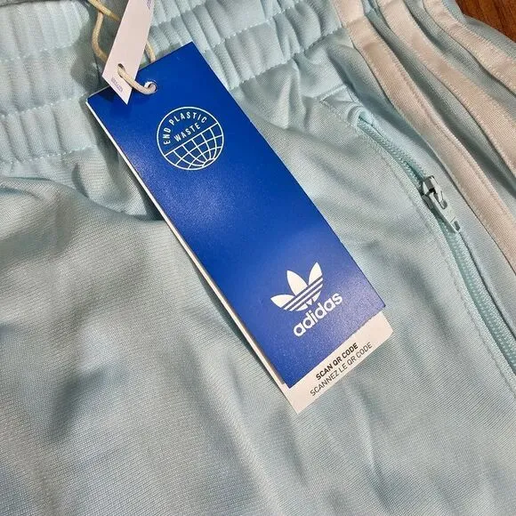 Adidas Originals Firebird Track Pants Almost Blue White Adicolor Men's Medium M