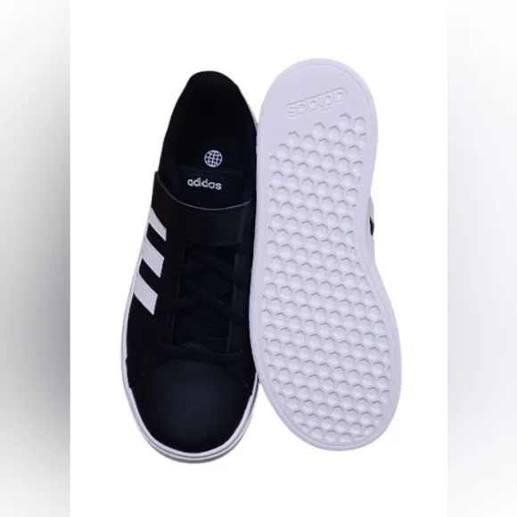 Adidas Shoes, Grand Court 2.0 EL K, GW6513,Unisex Color Black,Kids Size US 3