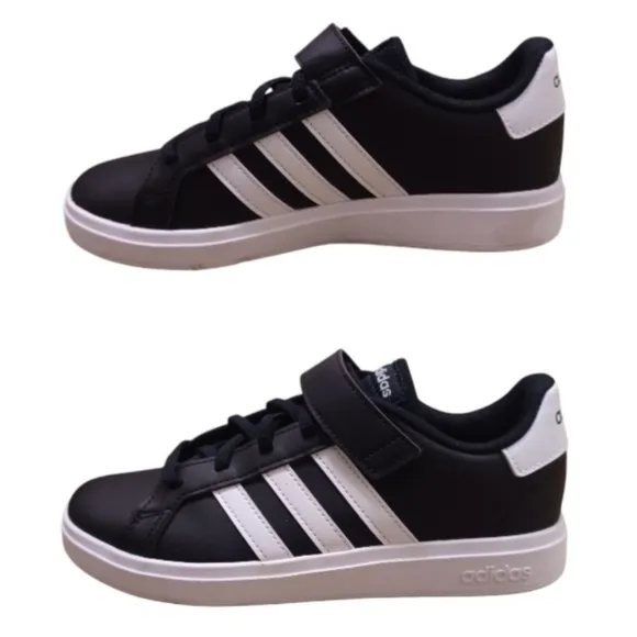 Adidas Shoes, Grand Court 2.0 EL K, GW6513,Unisex Color Black,Kids Size US 3