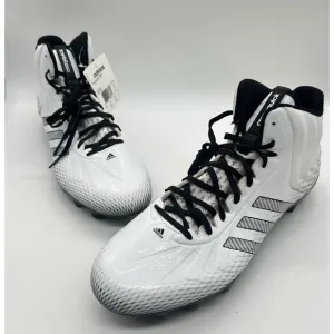 Adidas Shoes Mens 14 White Crazy Quick Mid Performance Football Cleats NEW