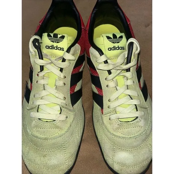 Adidas Sobakov P94 EE5640 Men's size 9 Neon‎ Green Suede Black Red Low Shoes BMX
