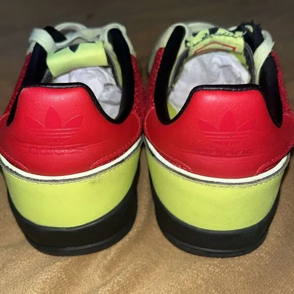 Adidas Sobakov P94 EE5640 Men's size 9 Neon‎ Green Suede Black Red Low Shoes BMX