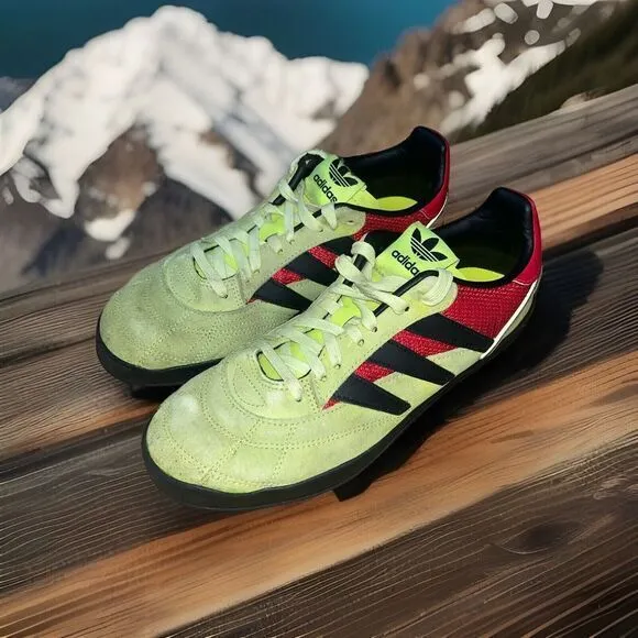 Adidas Sobakov P94 EE5640 Men's size 9 Neon‎ Green Suede Black Red Low Shoes BMX