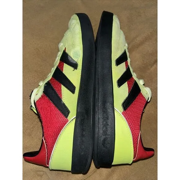 Adidas Sobakov P94 EE5640 Men's size 9 Neon‎ Green Suede Black Red Low Shoes BMX