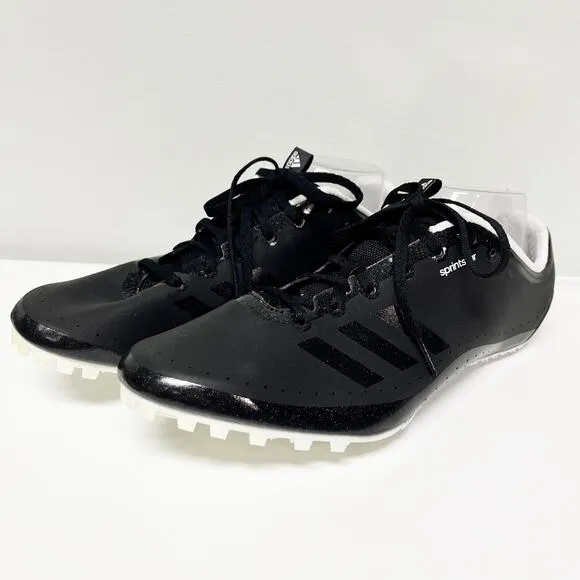 Adidas Sprintstar Track &amp; Field Black Sprinting Spikes Mens Shoes Size 5.5