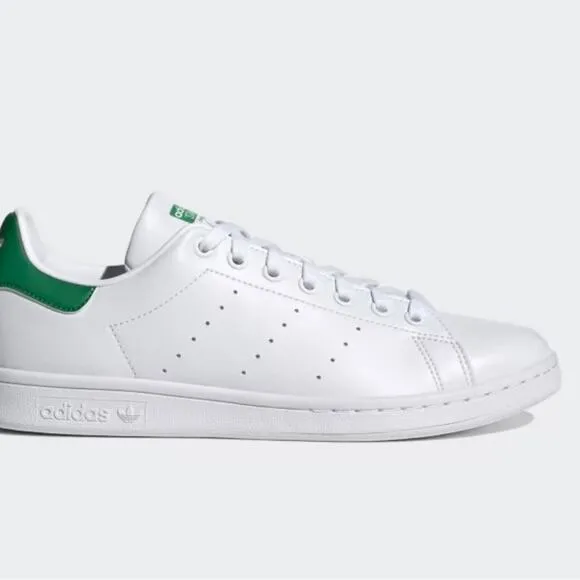 Adidas Stan Smith White and Green Sneakers Size 19