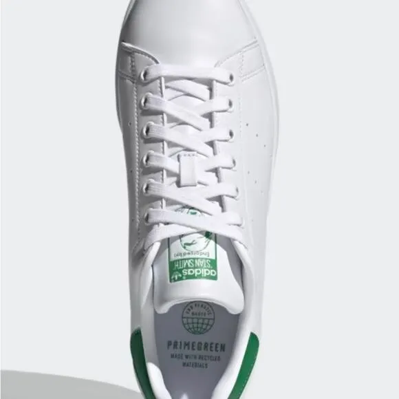 Adidas Stan Smith White and Green Sneakers Size 19