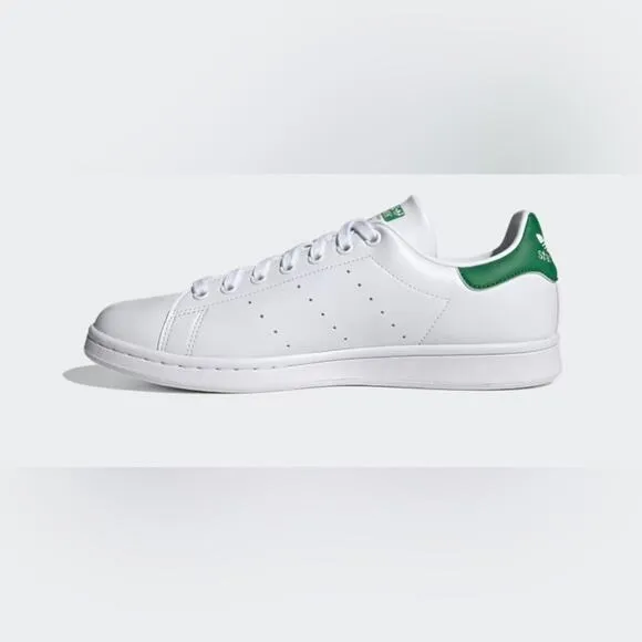 Adidas Stan Smith White and Green Sneakers Size 19
