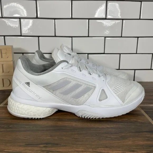 adidas Stella McCartney Court Womens Size 8 Tennis Shoes White Athletic Sneakers