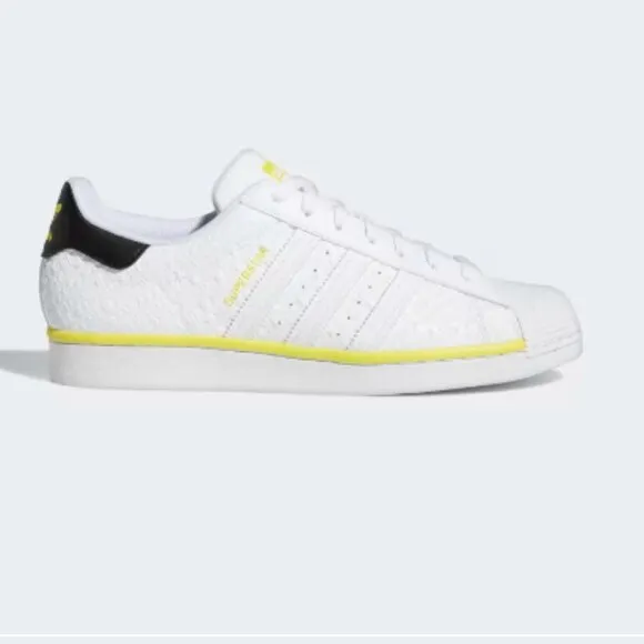 Adidas Superstar 3  Stripe Life ‘Cloud White/Beam Yellow’ Grade School Size 6