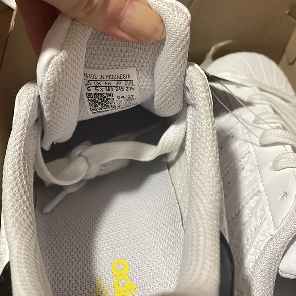 Adidas Superstar 3  Stripe Life ‘Cloud White/Beam Yellow’ Grade School Size 6
