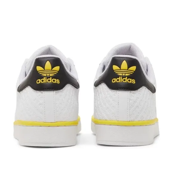 Adidas Superstar 3  Stripe Life ‘Cloud White/Beam Yellow’ Grade School Size 6