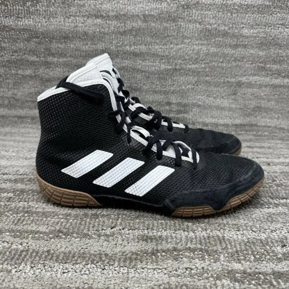 Adidas Tech Fall 2.0 Mens Size 9 Wrestling Shoes Sneakers Black White FZ5388