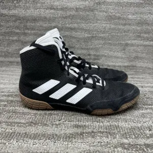 Adidas Tech Fall 2.0 Mens Size 9 Wrestling Shoes Sneakers Black White FZ5388