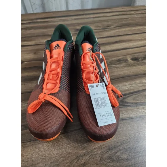 adidas The Road Bicycling Shoes Impact Orange GY6810 Men's Size 11.5