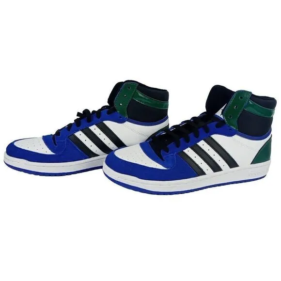Adidas  Top Ten RB Men's Size 10.5  Leather Shoes FZ6199 Lucid Blue Black Green