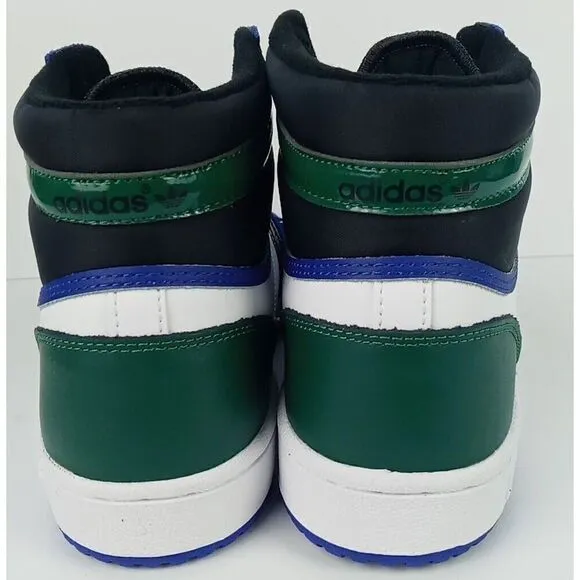Adidas  Top Ten RB Men's Size 10.5  Leather Shoes FZ6199 Lucid Blue Black Green