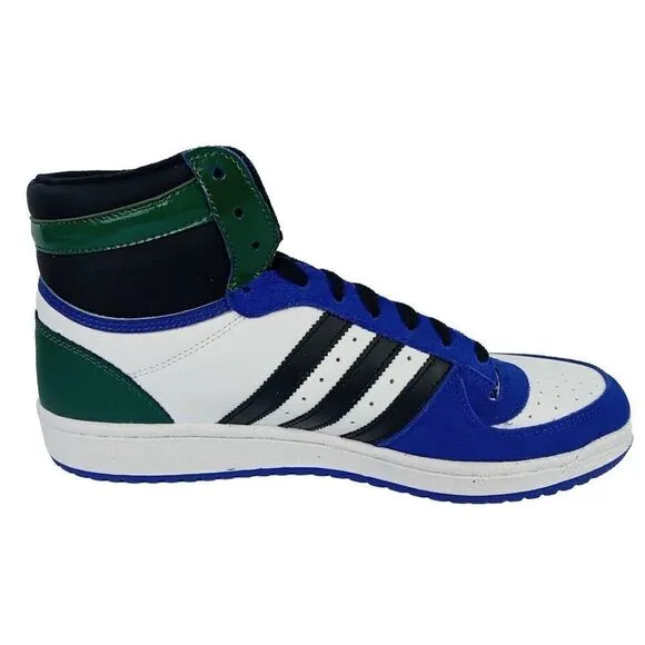 Adidas  Top Ten RB Men's Size 10.5  Leather Shoes FZ6199 Lucid Blue Black Green