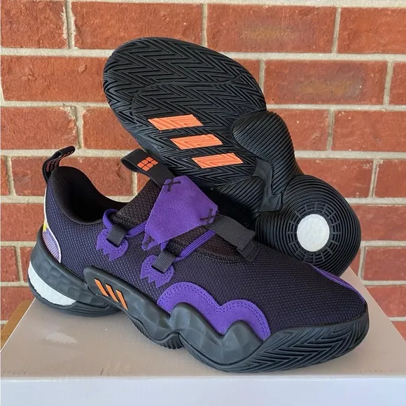Adidas Trae Young 1 Men’s Black Purple New Sneakers Basketball Shoes
