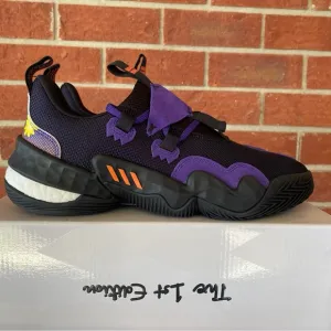 Adidas Trae Young 1 Men’s Black Purple New Sneakers Basketball Shoes