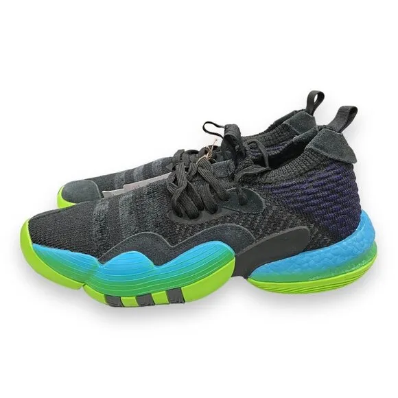 Adidas Trae Young 2 Black Green Blue Basketball Shoes H06473 Men 9.5 Women 10.5