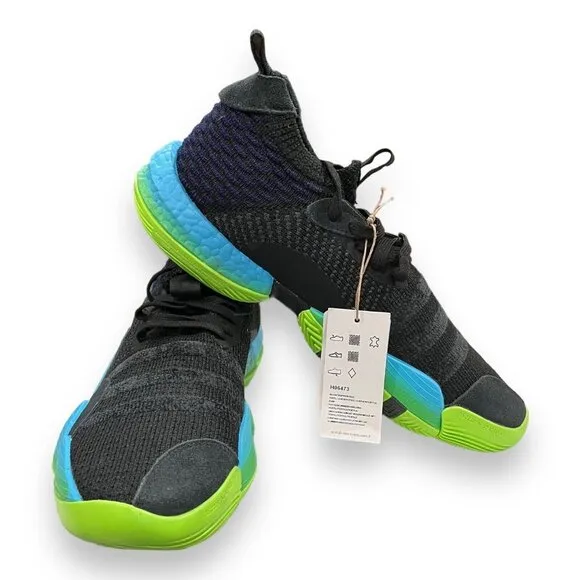 Adidas Trae Young 2 Black Green Blue Basketball Shoes H06473 Men 9.5 Women 10.5