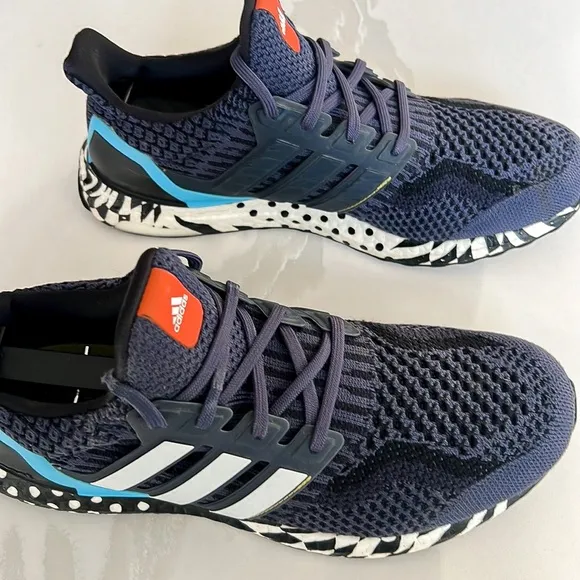 Adidas UltraBoost 5.0 DNA Multi Pattern Shadow Navy Sneakers GY0325 Mens Sz 9