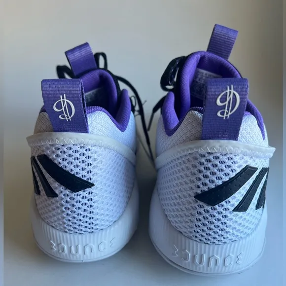Adidas Unisex-Adult Dame Certified Basketball Shoe White Black Purple M9 W10 NWT