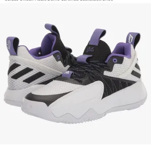Adidas Unisex-Adult Dame Certified Basketball Shoe White Black Purple M9 W10 NWT