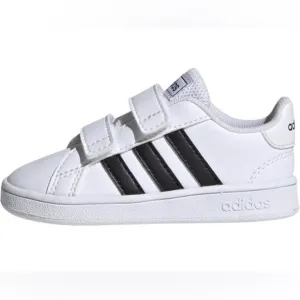 adidas Unisex-Baby Grand Court 2.0 Hook And Loop Tennis Shoes 👟