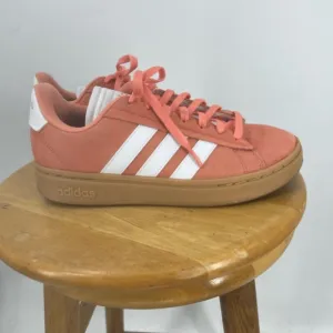 Adidas Womens Grand Court Alpha Coral Tennis Shoes Size 8 orange/tan