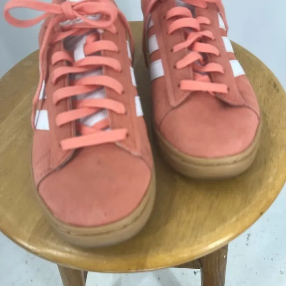 Adidas Womens Grand Court Alpha Coral Tennis Shoes Size 8 orange/tan