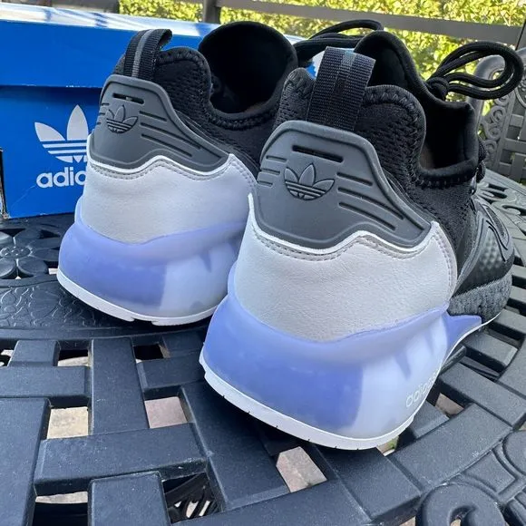 Adidas ZX 2K Boost Black White Men's Athletic Shoes FZ2946