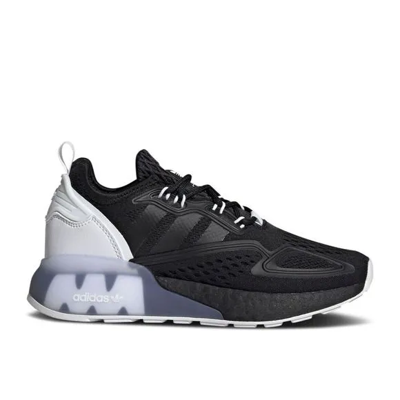Adidas ZX 2K Boost Black White Men's Athletic Shoes FZ2946