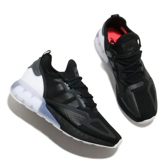Adidas ZX 2K Boost Black White Men's Athletic Shoes FZ2946