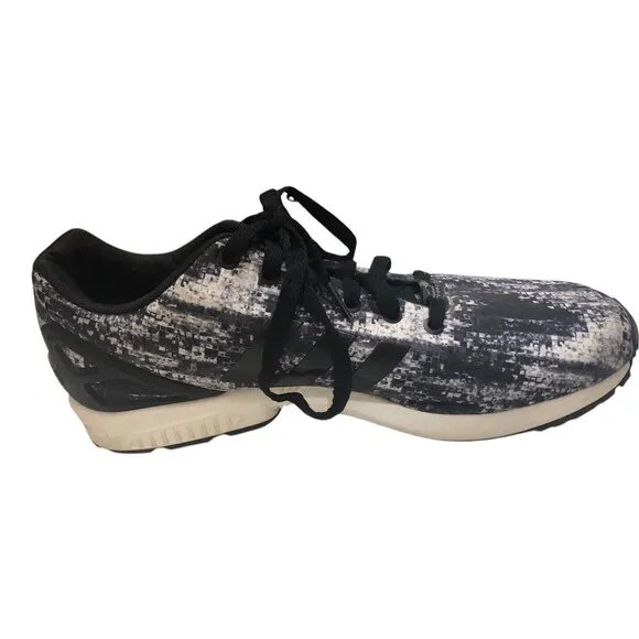 Adidas Zx Flux Torsion Men’s Running Shoes Black And White Size 12