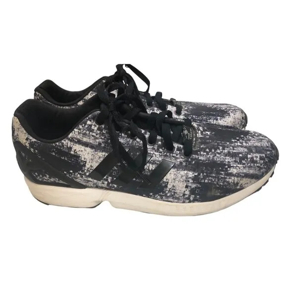 Adidas Zx Flux Torsion Men’s Running Shoes Black And White Size 12