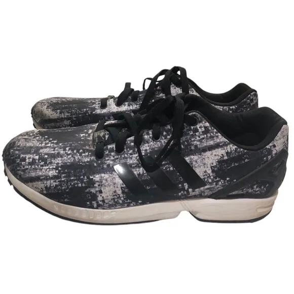 Adidas Zx Flux Torsion Men’s Running Shoes Black And White Size 12