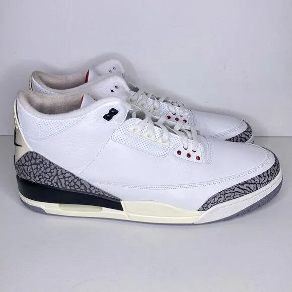 Air Jordan 3 Reimagined White Cement Black Shoes OG Retro DN3707-100