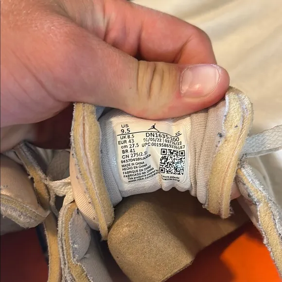 Air Jordan Low Sneakers in Cream and Tan