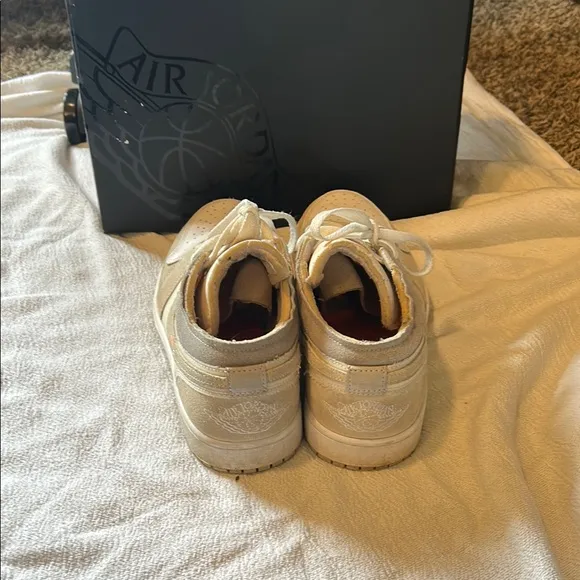 Air Jordan Low Sneakers in Cream and Tan