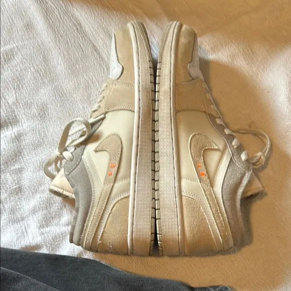 Air Jordan Low Sneakers in Cream and Tan