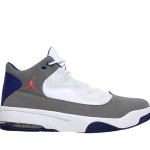 Air Jordan Max Aura 2 Mens Basketball Shoes Grey/Red/White CK6636 004 (NEW)
