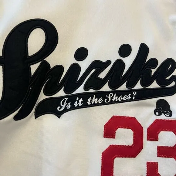 Air Jordan Spizike “Is It The Shoes” Spike Lee full zip track varsity jacket.