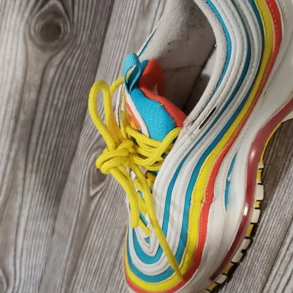 Air max 4.5 youth vintage style multicolor rainbow unisex shoes