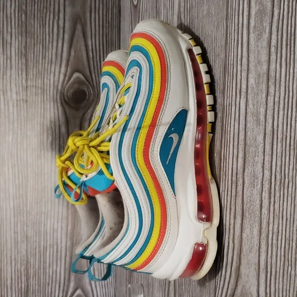 Air max 4.5 youth vintage style multicolor rainbow unisex shoes