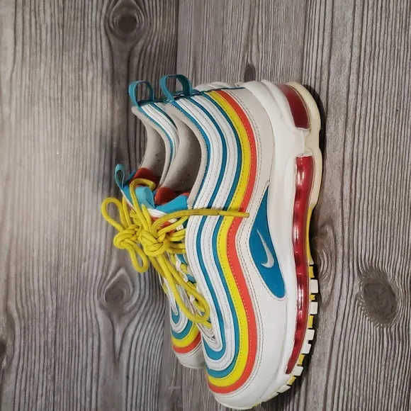 Air max 4.5 youth vintage style multicolor rainbow unisex shoes
