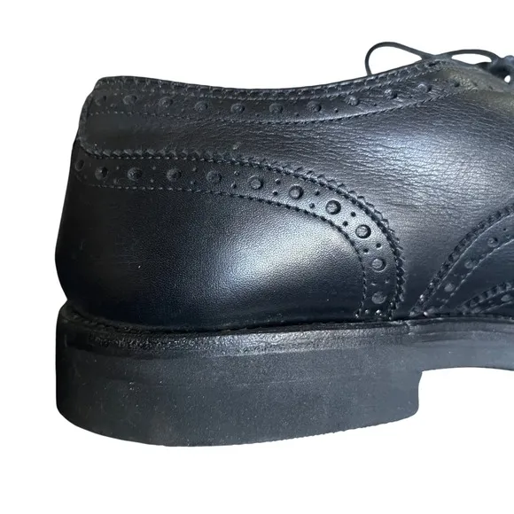 Alden Wingtip Oxford Dress Shoes Leather Black Brogue Perforated 7.5